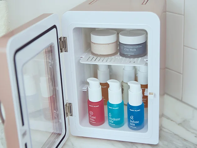 Hot Sale Household Small Makeup Cosmetic Box Electric Refrigerator Portable Mini Beauty Frigo Skin Care Table Top Fridge For Car