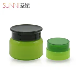 Green Color 15g Eye Cream Care jar  50g Body lotion Scrub Cream container green skin Care  Plastic Jar