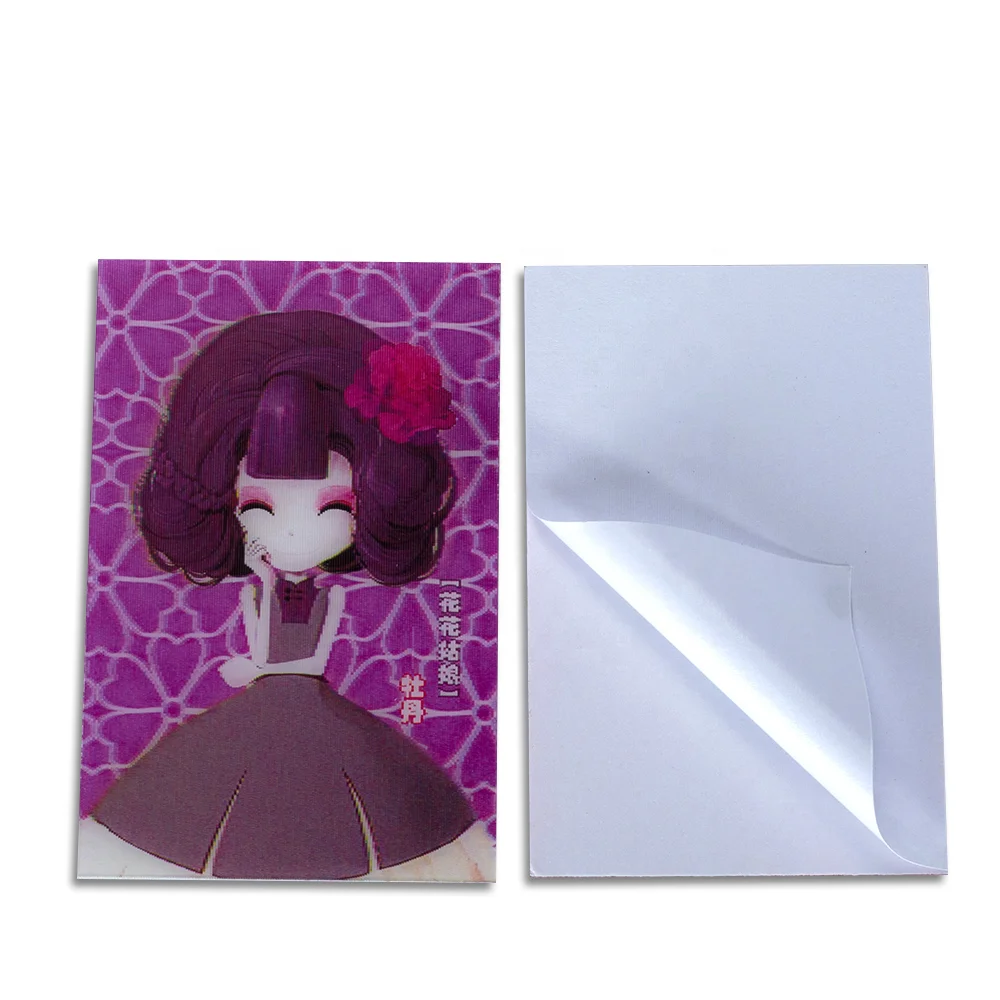  Lenticular printing sticker customized 3D for