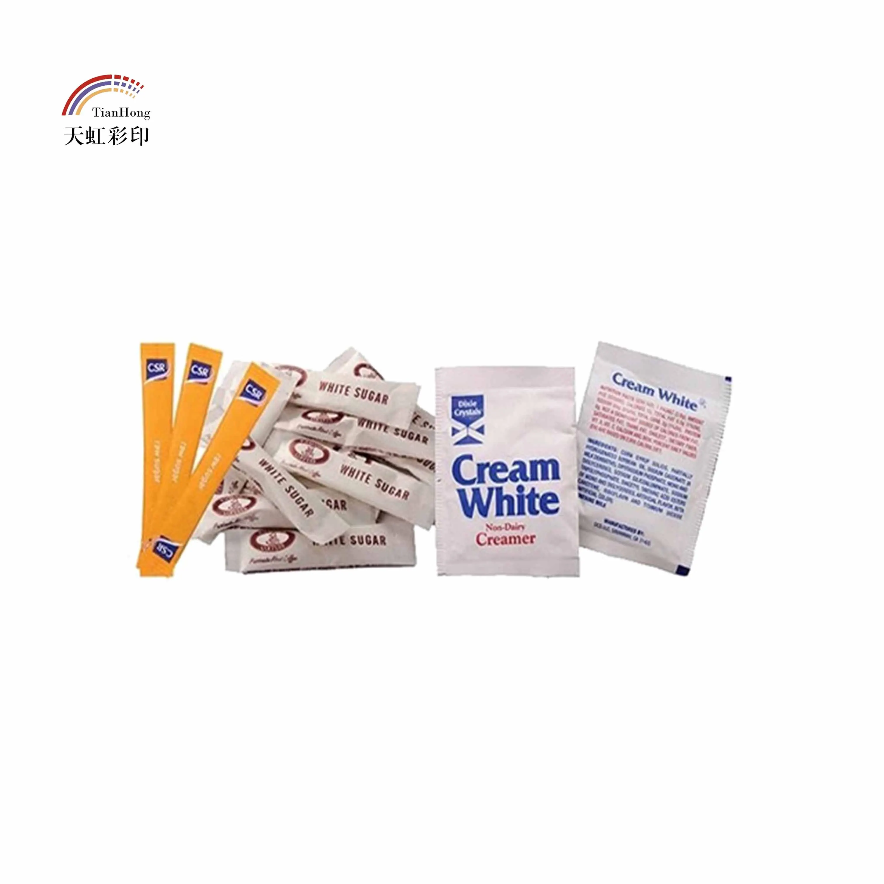 Пакеты Creamers/пакеты для сахара/упаковка для специй с пользовательским логотипом