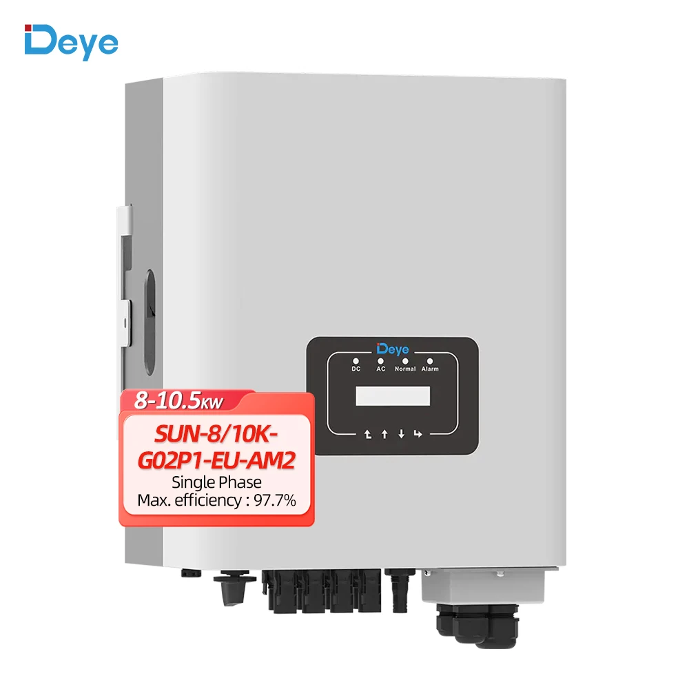 Deye Single Phase 8KW 10KW On Grid Solar Inverter SUN-8/10K-G05P1-EU-AM2