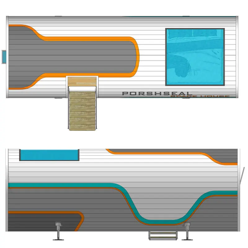 luxury mobile capsule house commercial space container space capsule  themed bounce house with clear wondows