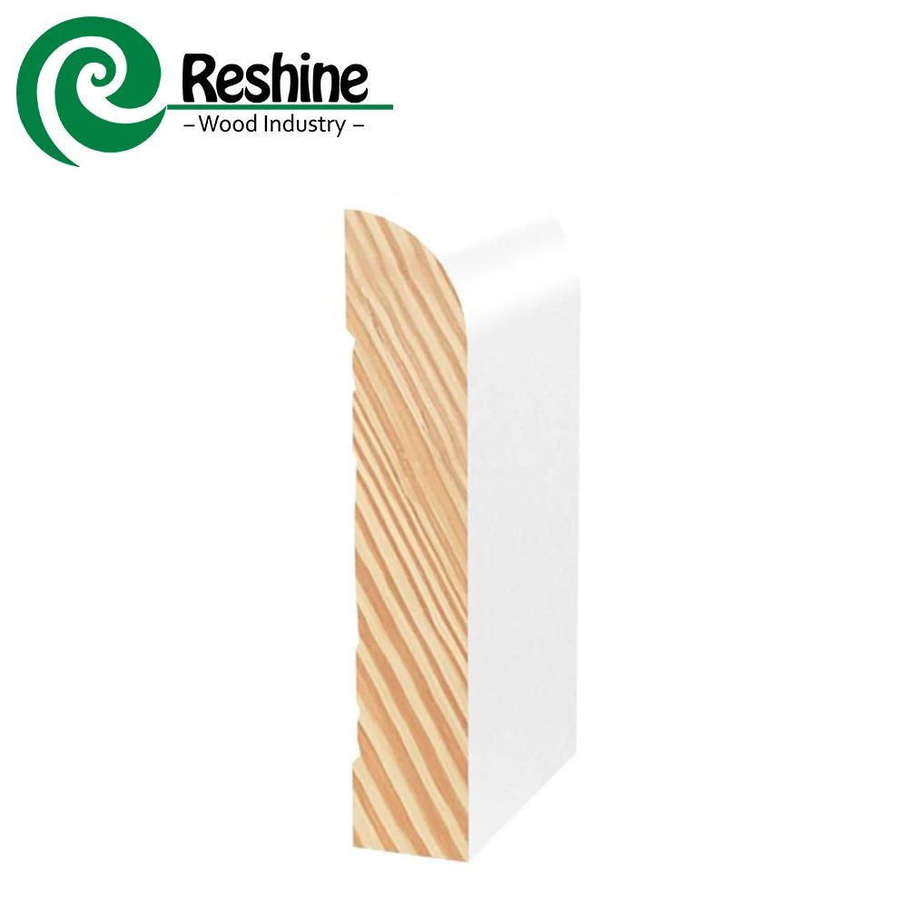 Building material pine baseboard moulding