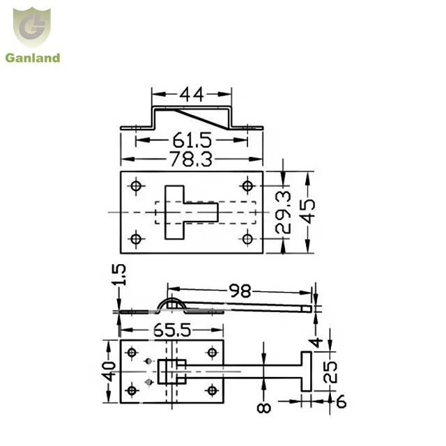 GL-16511S Stainless Steel Spring Loaded Truck Door Holder