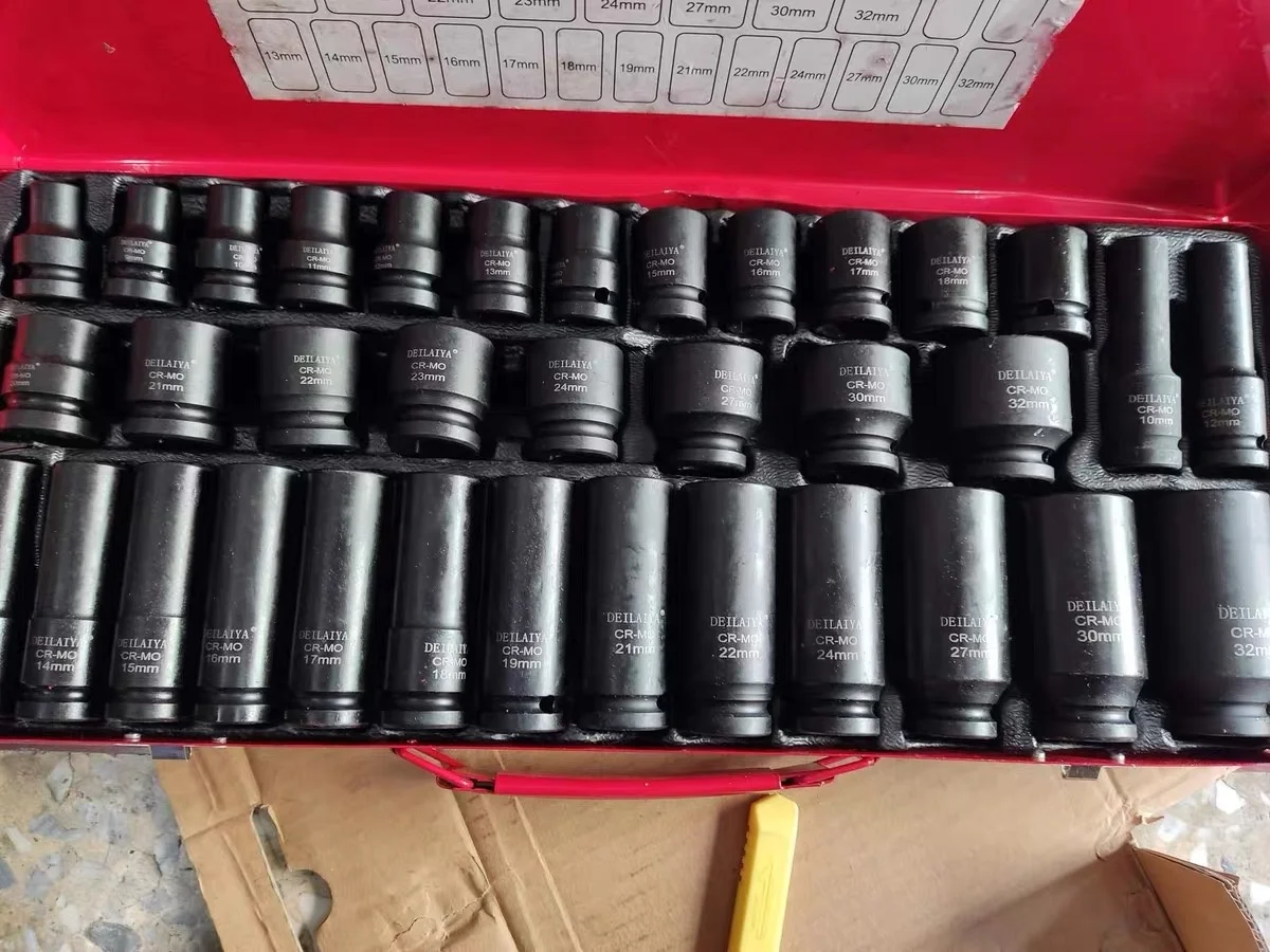 35Pcs Impact Socket With Iron Box
