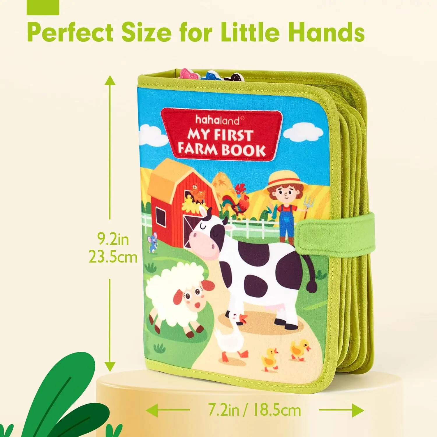 High Quality Eco-Friendly Early Educational Toys New Style Farm Theme Felt Quiet Book for Kids Basic Skills