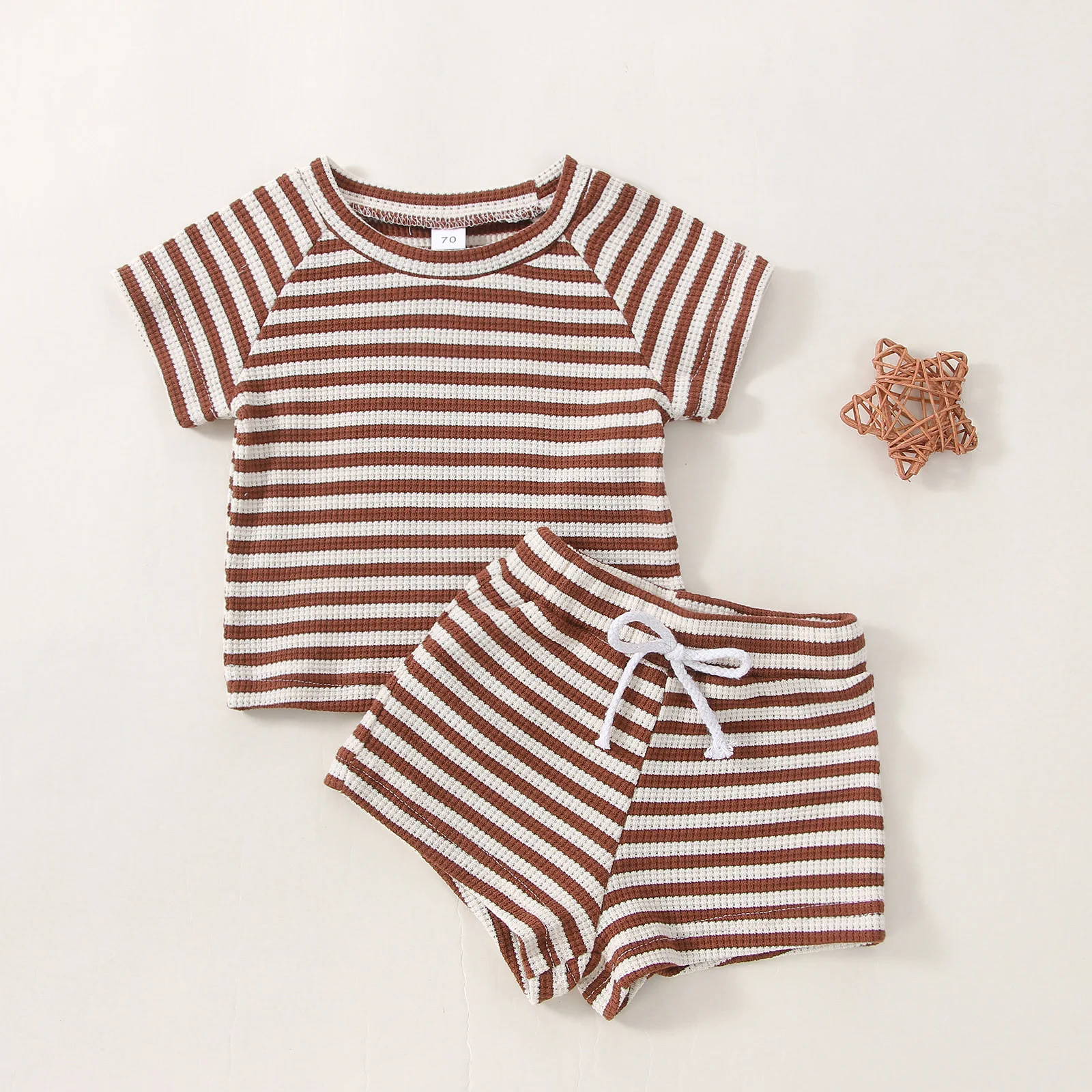 Comfortable baby clothes set summer short sleeves dress baby for boy and girl