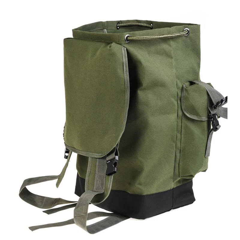 70L Large Fishing Storage Backpack Fishing Gear Bag Canvas Shoulder Bag for Outdoor Sport