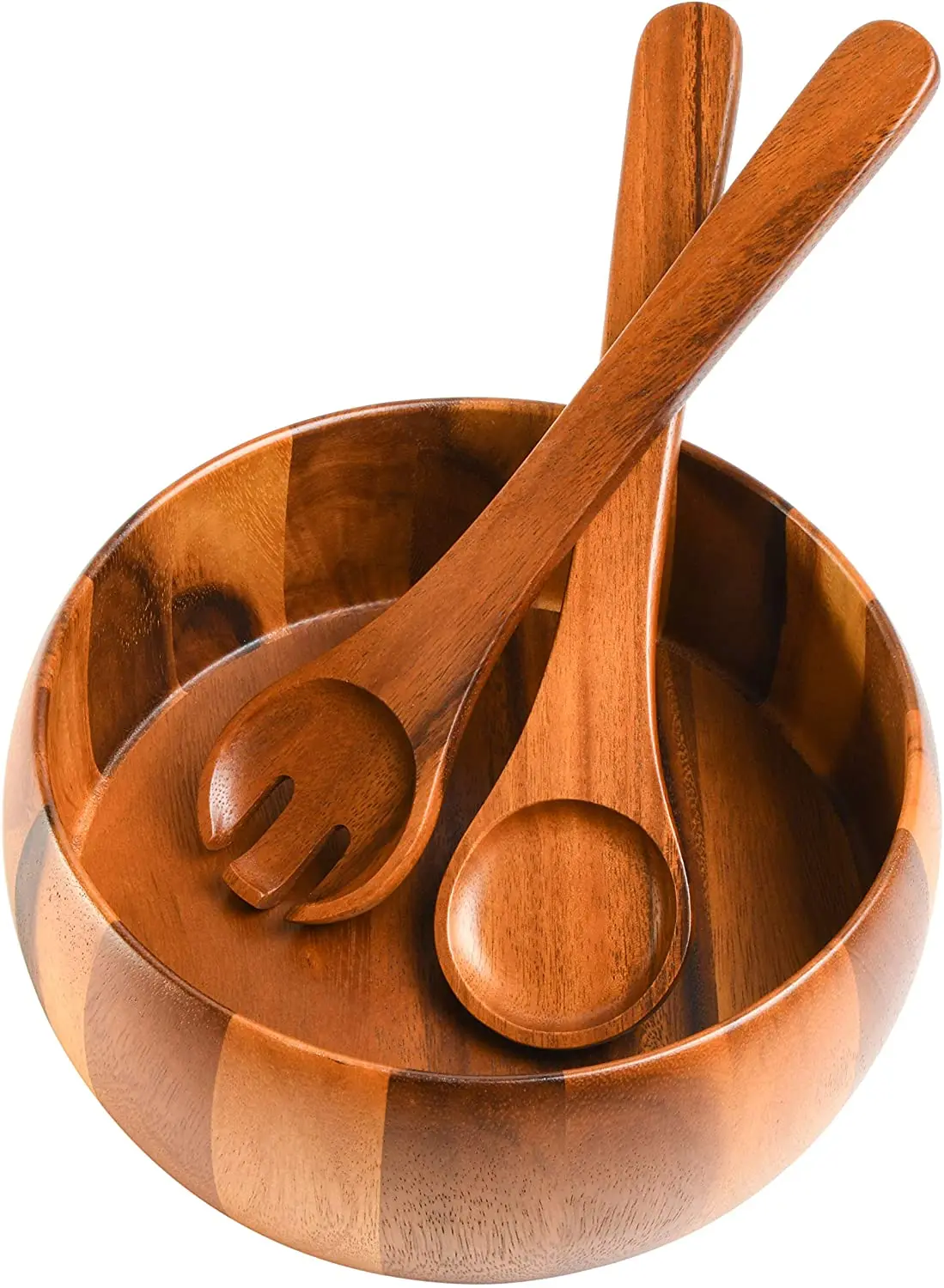 XH Acacia Wood Salad Bowl set of 3 pcs with salad server