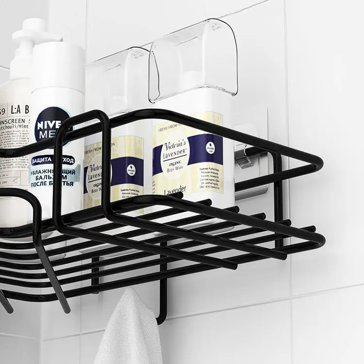 Multifunctional Storage Rack Waterproof  Wall Mount   Bathroom Basket Shelves