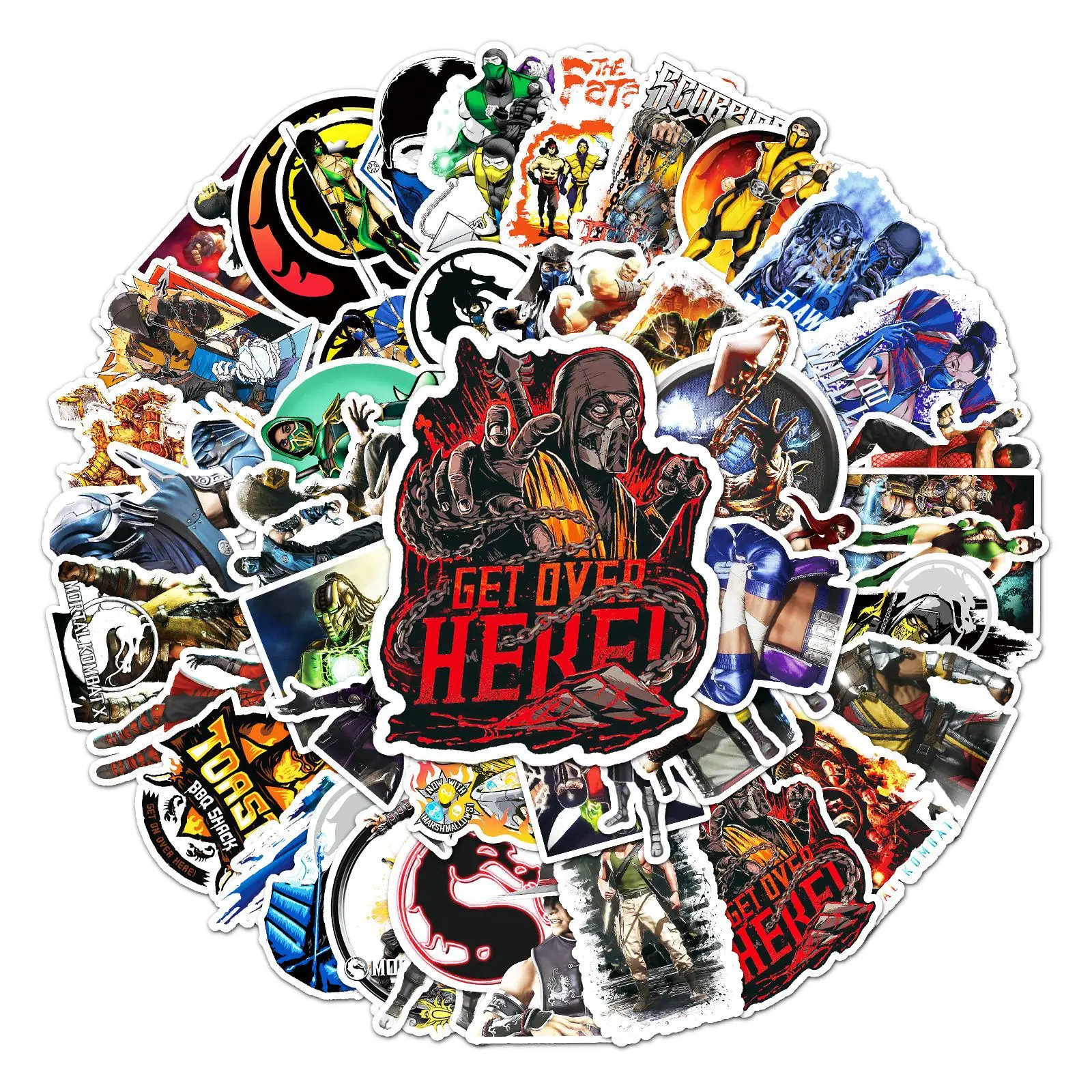 50PCS Online game CSGO sticker for phone bottle laptop travel case Mortal Kombat game sticker