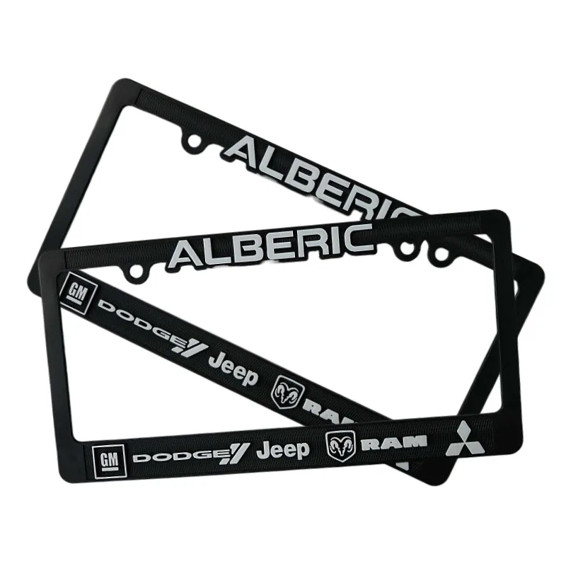US Custom Logo Plastic License Plate Frame Car Licence Plate Frame Custom Blank License Plate Cover
