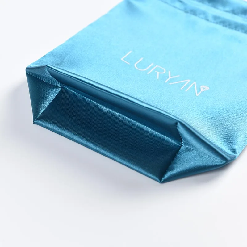 Good quality tassels drawstring satin jewelry bag pouch packaging for jewelry box