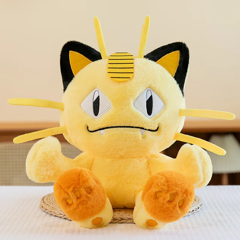New Arrival Pokomoned Doll Meowth Kawaii 30-70CM PP Cotton Kids Birthday Gifts Toy Anime Soft Throw Pillow Stuffed Plush Toy