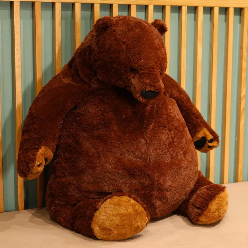 40/60/80/100CM Super Soft Brown White Black Bear Stuffed Animals Adults Kids Gifts Plush Bear Pilowo Toys