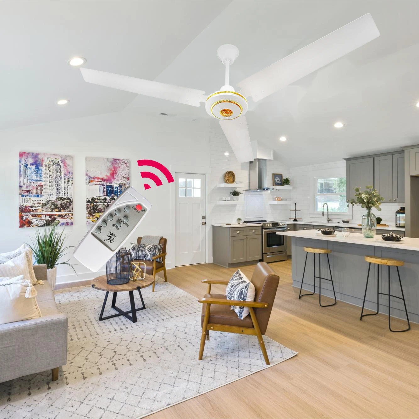 High shorts Set 12V dc motor  Ceiling Fans Cooling Industrial Emergency Ceilinoutfit remote Control Ntrol 12 White 36