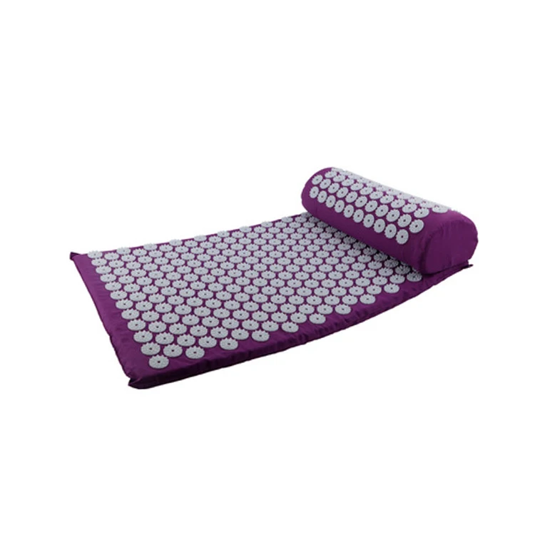 Hot Selling Yoga Massage Mat Acupressure Relieve Stress Back Cushion Massage Yoga Mat Back Pain Relief Needle Pad With Pillow