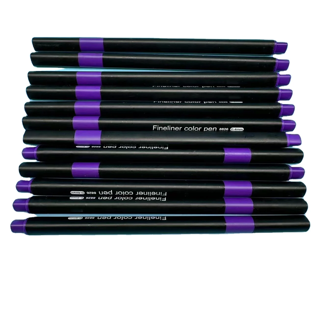Hot Sale Writing Plastic lavender Light Purple Single Color Fineliner Pen Stationery Ballpoint Pens