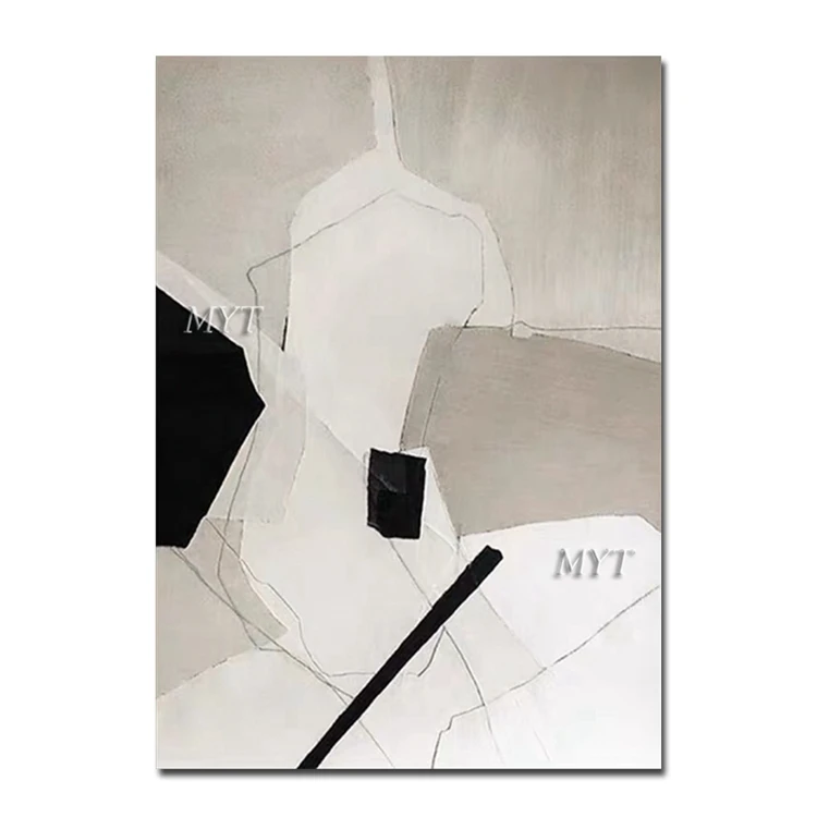 
New Arrival Abstract Canvas Wall Decor Art Hand Painted Geometric Oil Painting Model 
