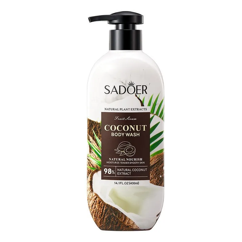 Wholesale Avocado Herbal Body Wash Moisturizing 400ml Gently Peeling Exfoliating and Whitening Bath Shower Gel for Body Care