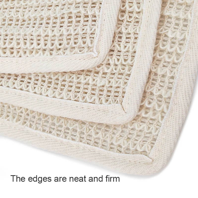 wholesale eco friendly Reusable bath supplies Exfoliating loofah towel sisal bath Wash cloth