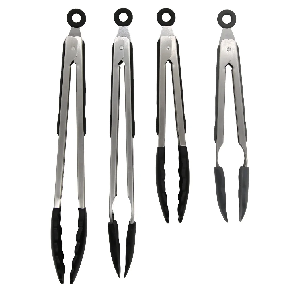 
BBQ Tools Kitchen Cooking Tongs Stainless Steel Barbecue Clip 