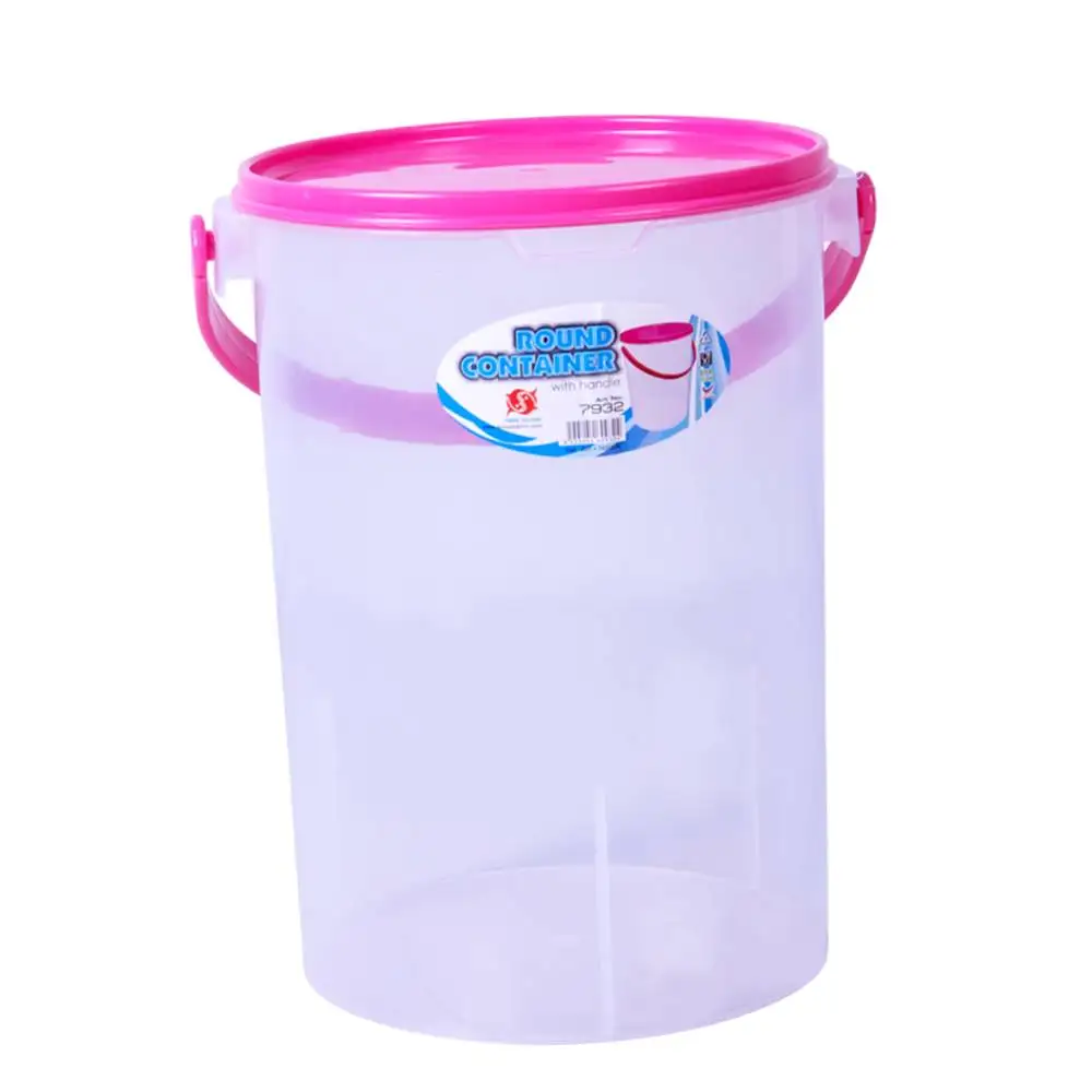 Best Seller Large Capacity round Plastic Food and Water Container PP Material with Cover for Events Made in Malaysia