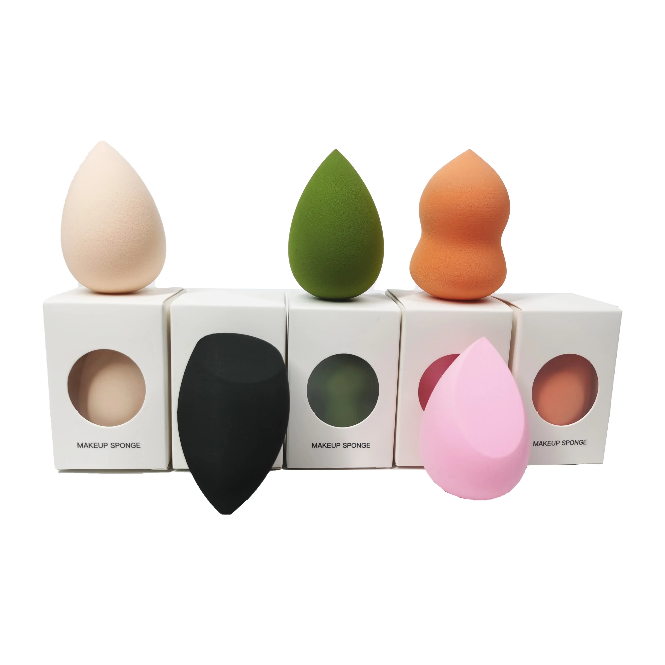 Pink Makeup Sponge Non-Latex Super Soft Makup Sponge Pink Beauty Sponge Blender With Window Box Package