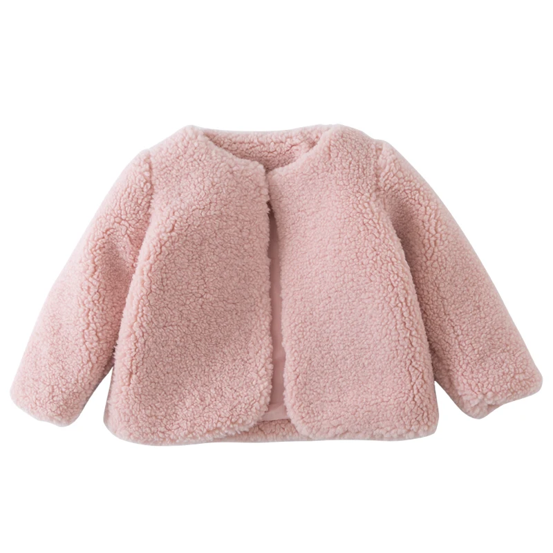 
Fashion new design fluffy fleece faux fur baby winter girl jackets coat 