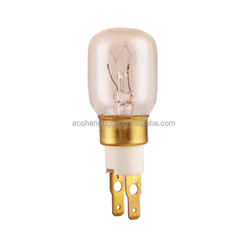 Whirlpool Oven bulb 230V15W  T8 BI-PIN bulb High temperature 300 degree lamp T25 T-CLCK Refrigerator bulb