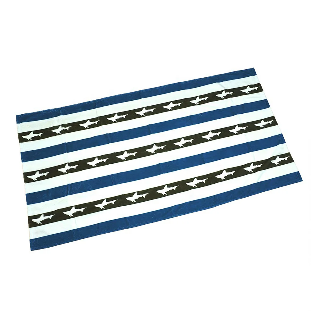 European and American new style beach towel stripe printing beach towel adult children quick-drying