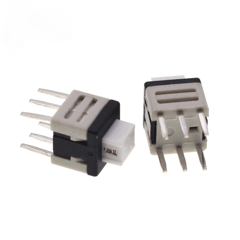 5.8*5.8mm Self Locking Push Tactile Power Micro Switch Kit 6 Pin Button Switches 5.8x5.8