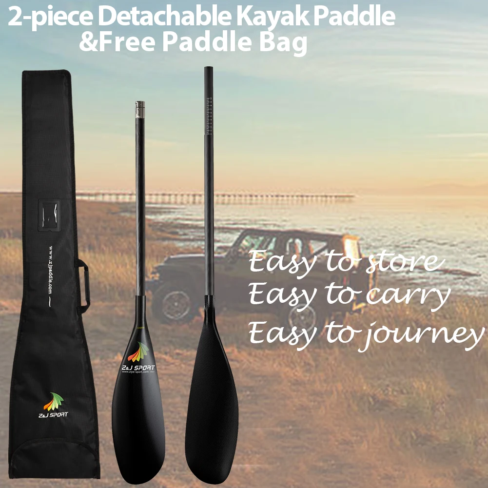 carbon fiber adjustable kajak paddle