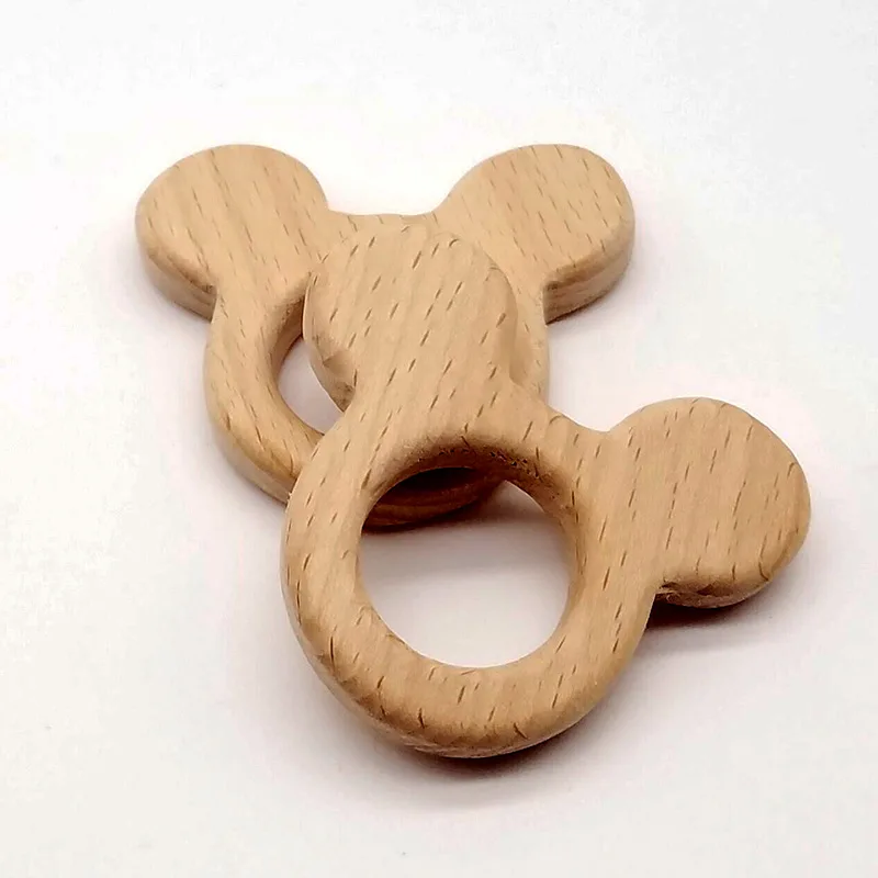 Горячая Распродажа, детский деревянный Прорезыватель для зубов в форме животного из бука