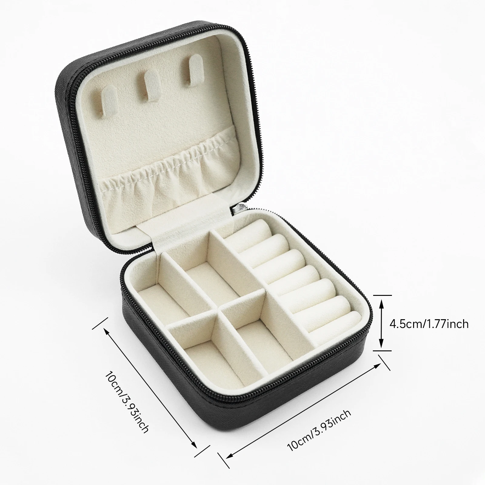 FADELI Women Girls Small Earrings Ring Earring Necklace Pu Jewellery Case Travel jewelry Box Leather Jewelry Organizer