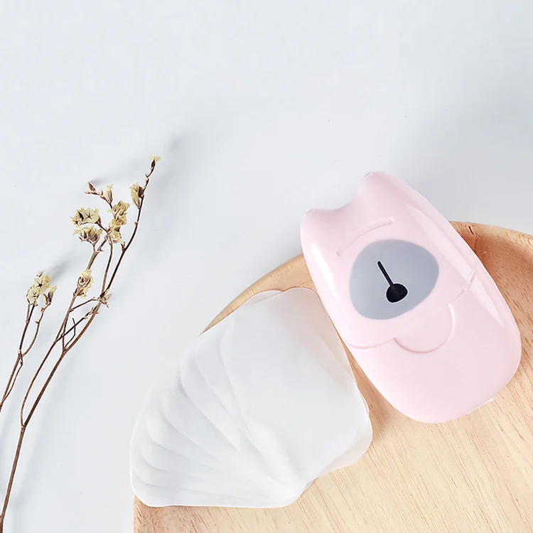 
Portable Travel Use Mini Antiseptic Soap Paper Sheet Disposable Paper Soap With 50 pcs 