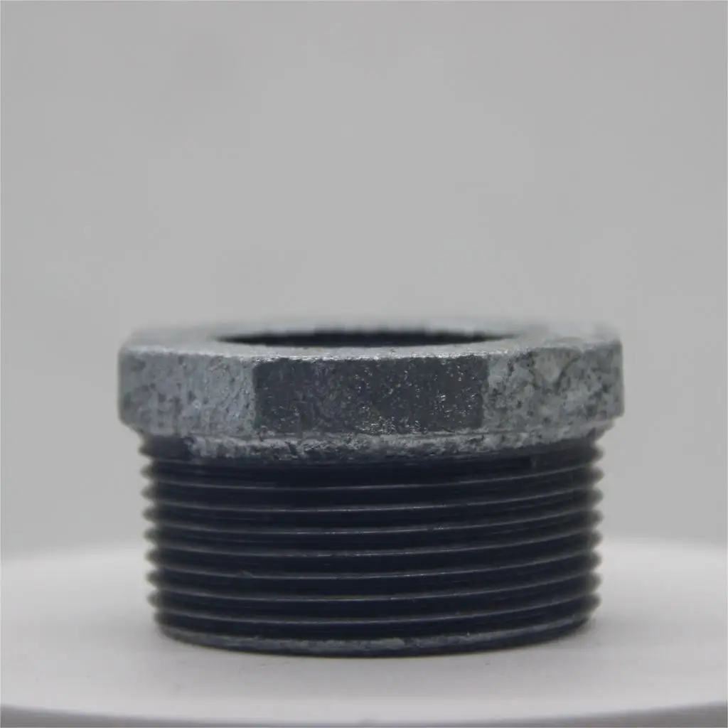 Galvanized female pipe reducer hex bushing bushing use for plumbing building malleable iron pipe fitting