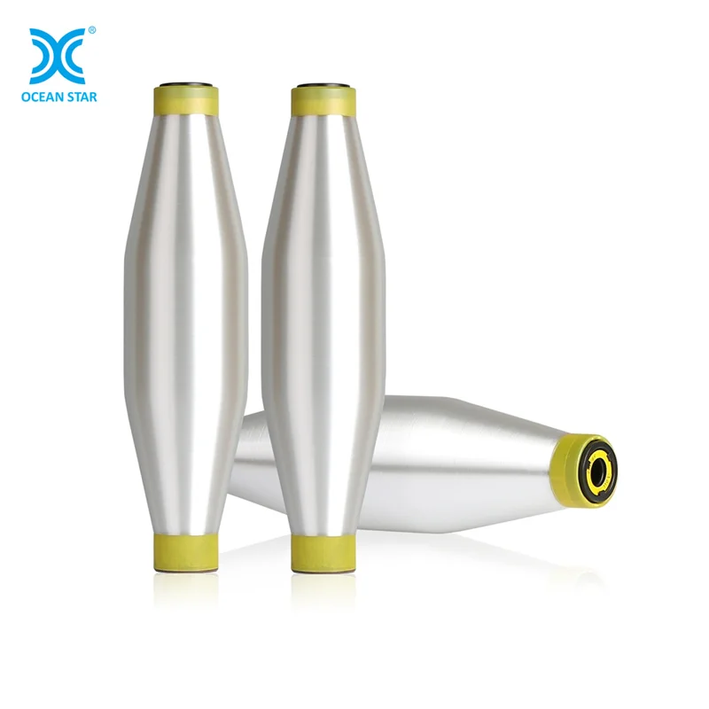 Wholesale White Polyester FDY Yarn 30D polyester low melting yarn monofilament yarn for Knitting AA Grade