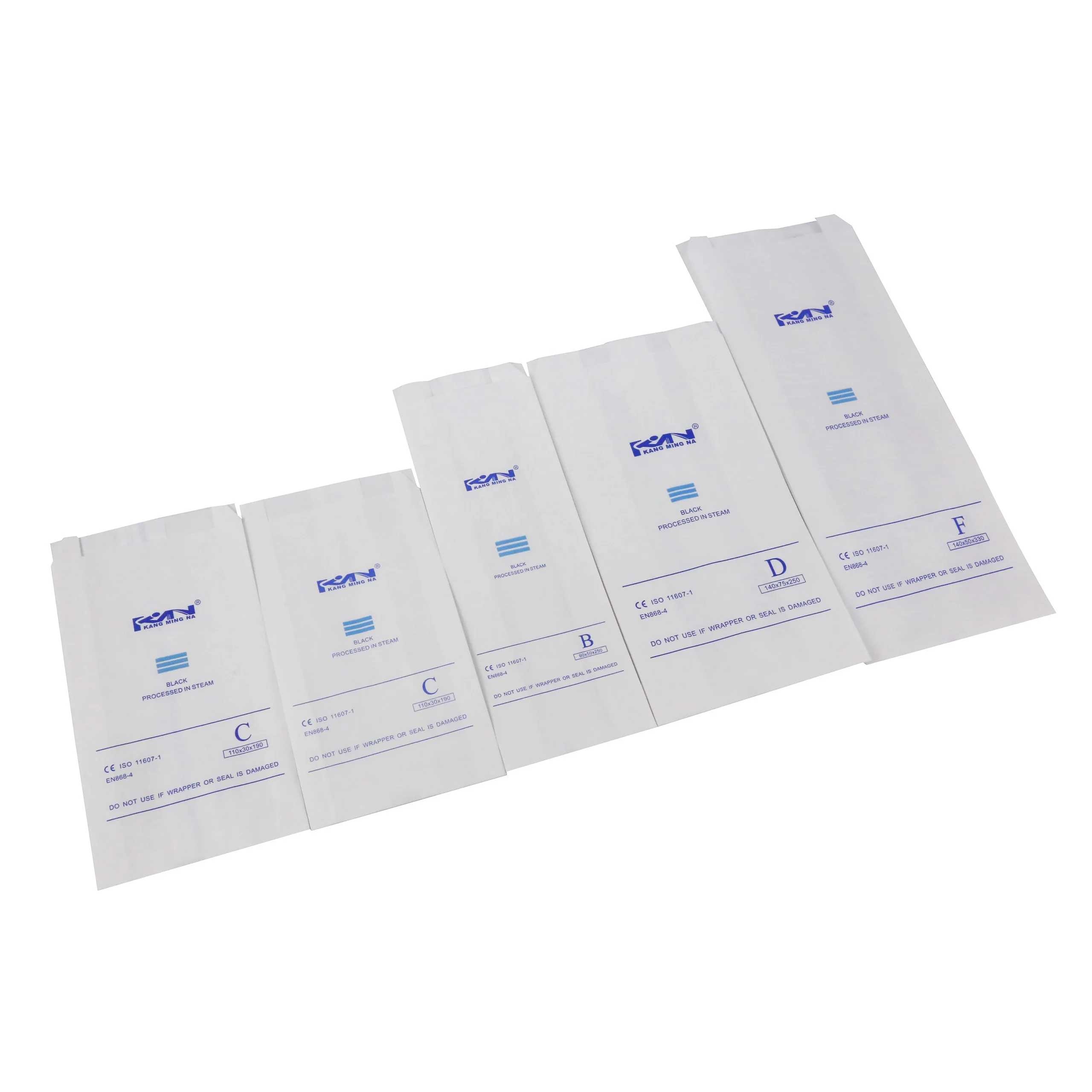 Medical autoclave sterilization gusseted paper bag for surgical packing use