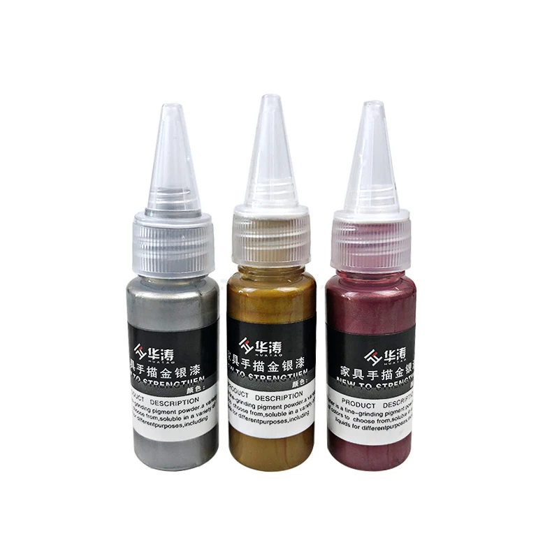 Quality Gold Silver Colored Paint With Smooth Hard Quickly Used For Furniture Metals Spray Brush