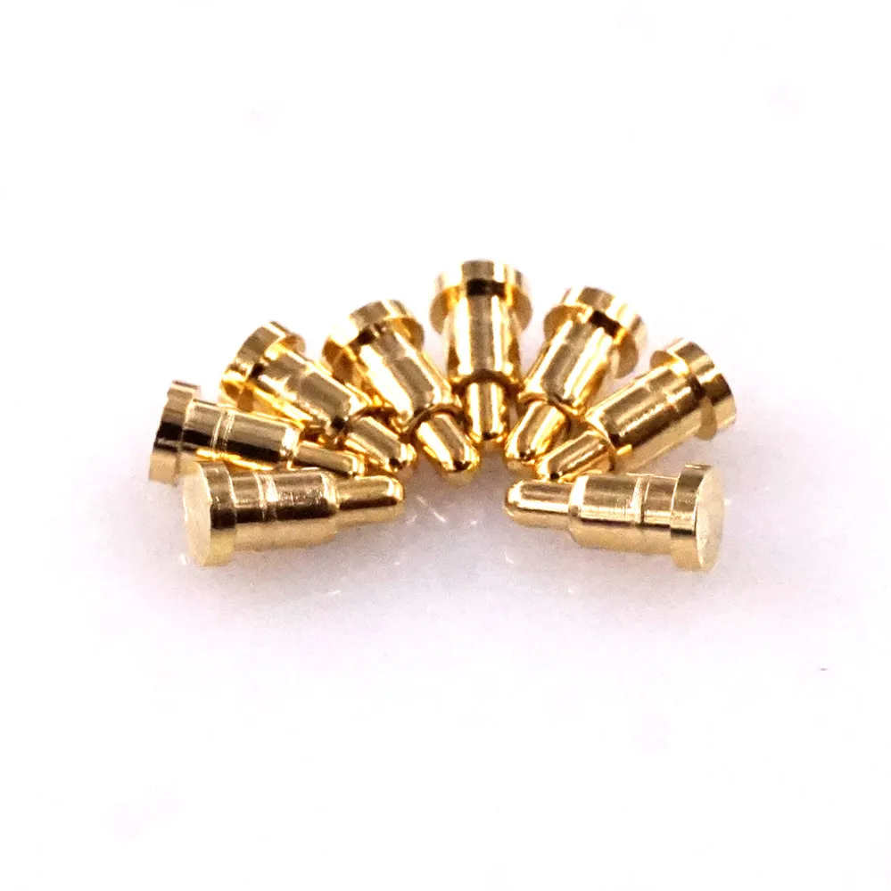 Spring Loaded Pogo Pin Connector 4.0 mm Height SMD PCB Straight Flange 2.0mm 12VDC 1A Single Spring-Loaded Contact