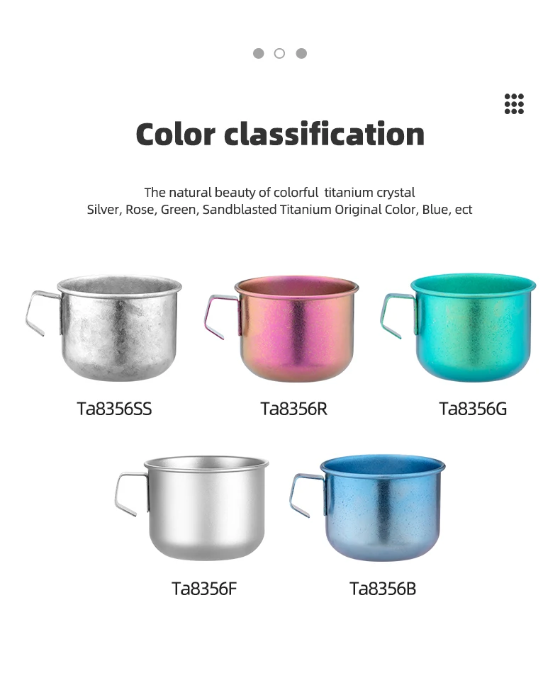 Ultra-Light Travel Titanium Coffee Mug 260ml  Portable Camping & Hiking Tea Sets