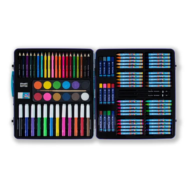Manufacturer Supplies Custom School Girl Boy Pencil Box Art Set Kids Pencil Case Big Capacity School Supplies Set