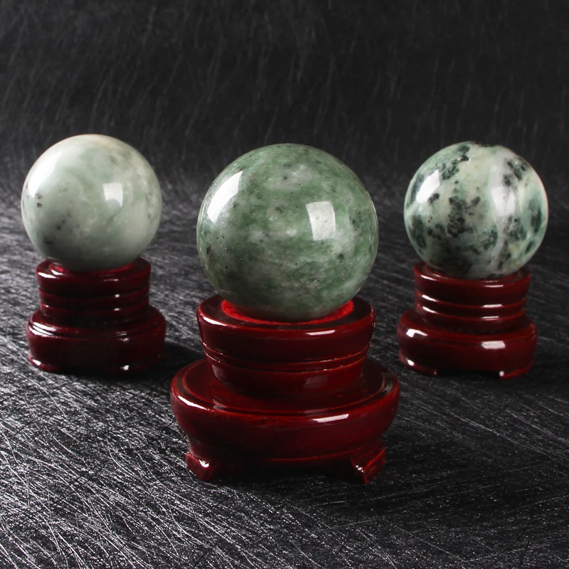 
Wholesale Natural emerald gemstones spheres quartz crystal balls spheres jadite jade balls for decoration 