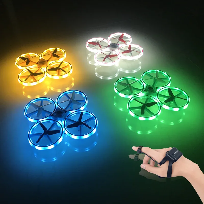 Hot Selling Watch Remote Control Four-Axis Vehicle Gesture Sensing Vehicle UFO Toy Suspension Induction