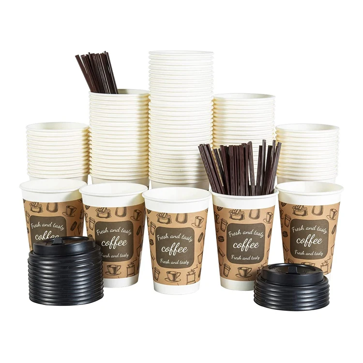 12 oz 14oz 16 oz Paper Coffee Cups Double Wall Drink Paper Cup Kagit Kahve Bardak