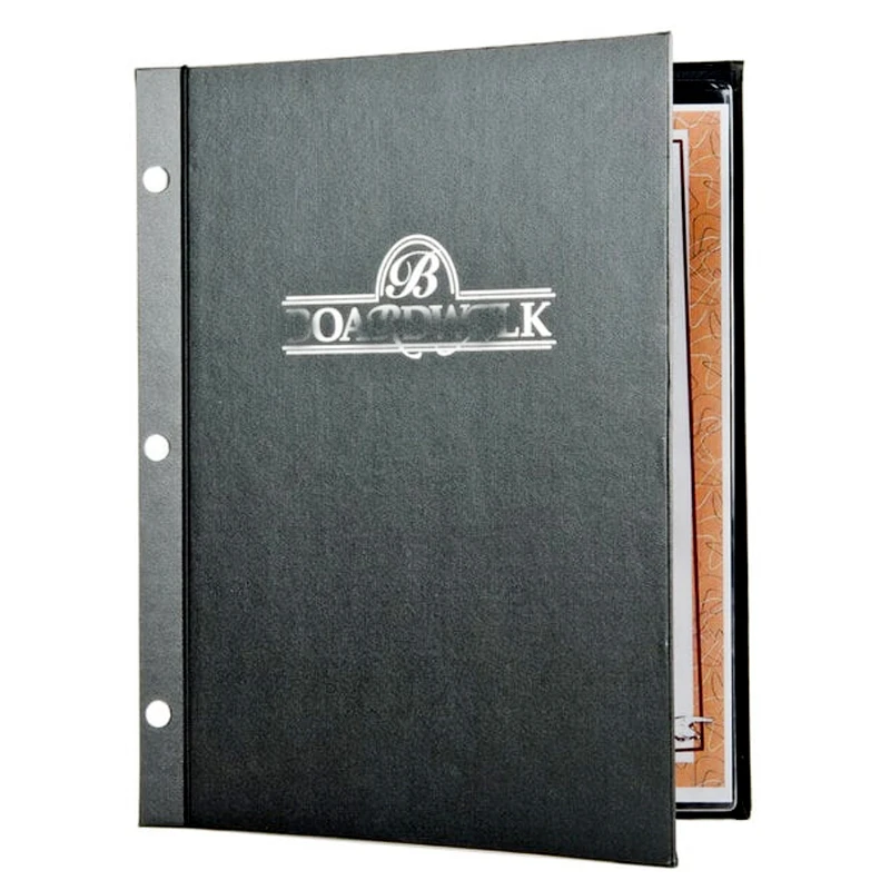 Custom Logo Luxury Menu Cover Advertising Pamphlet Leaflet Diecut Brochure Flyers Spa Salon Menu Printing