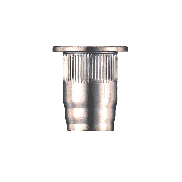 Knurled blind rivet, nut and bolt easy to assemble