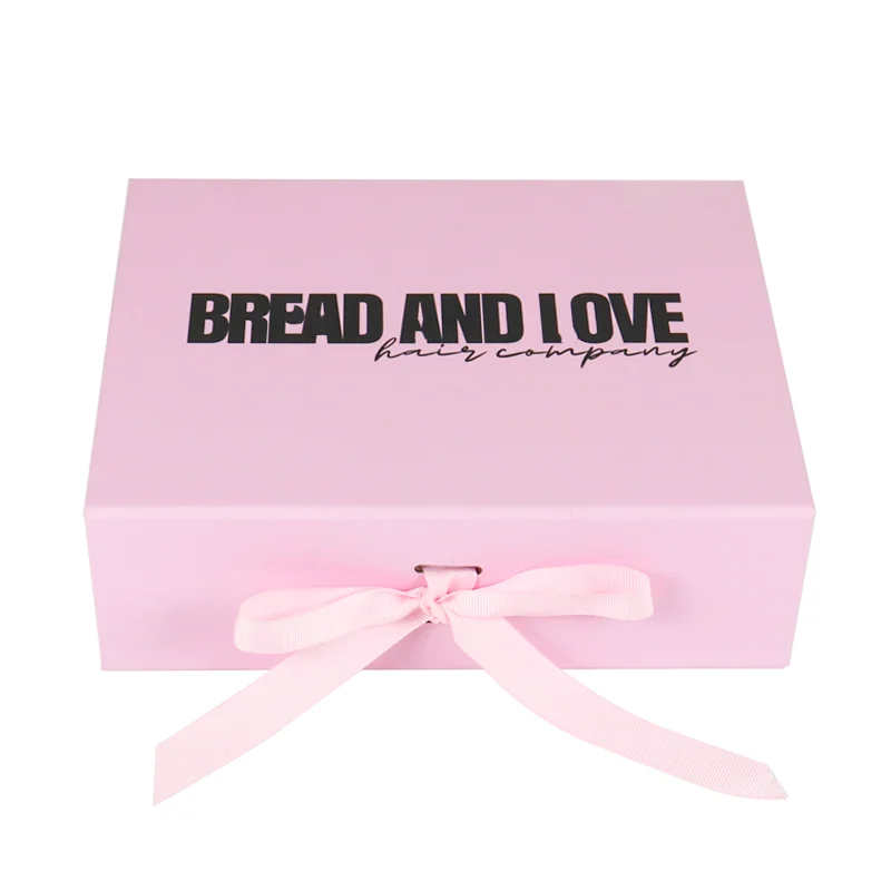 Recycled Hair Clips Karton Packaging Boxes  Biodegradable Magnetic Flat Box Luxury Gift Sets Paper Box for Men and Women