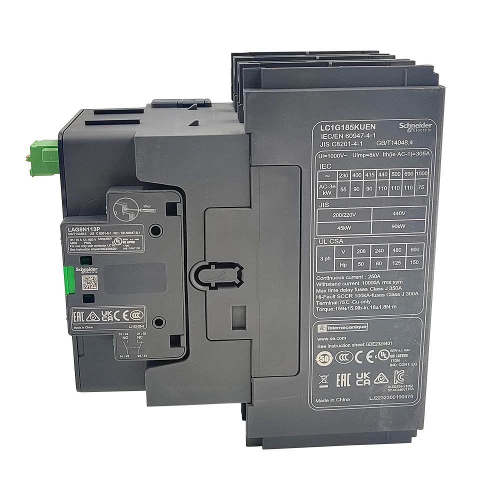 S-chneider High Power TeSys Giga AC/DC Contactor 4P 630A Advanced  Version LC1G6304 Wide Band Coil  LC1G6304LSEA